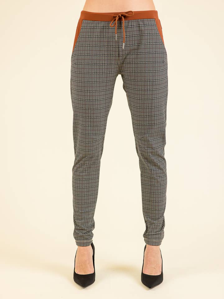 TERRE DE VILLE | Pantalón estampado Cruz Príncipe de Gales para venta al por mayor de HBT