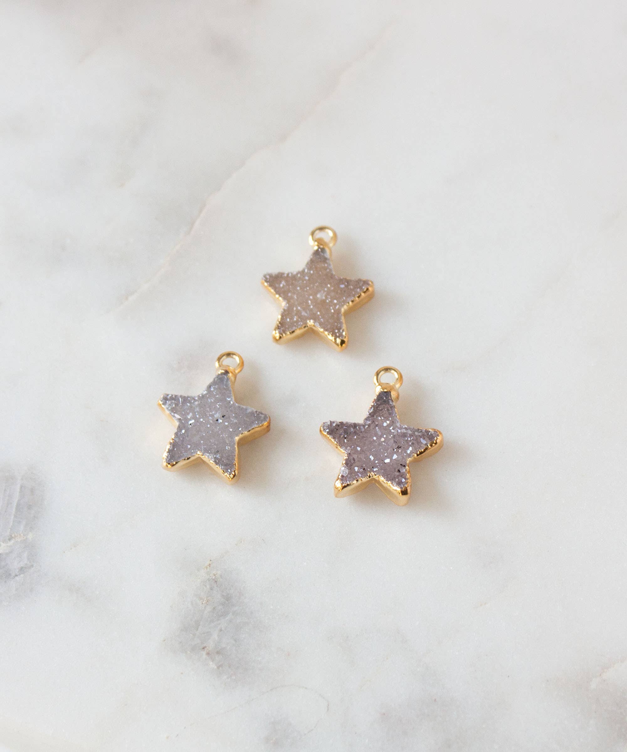 Pure Indigo Design - Vendita all'ingrosso Collana con ciondolo/pendaglio - Celeste Druzy - Collana con stella4