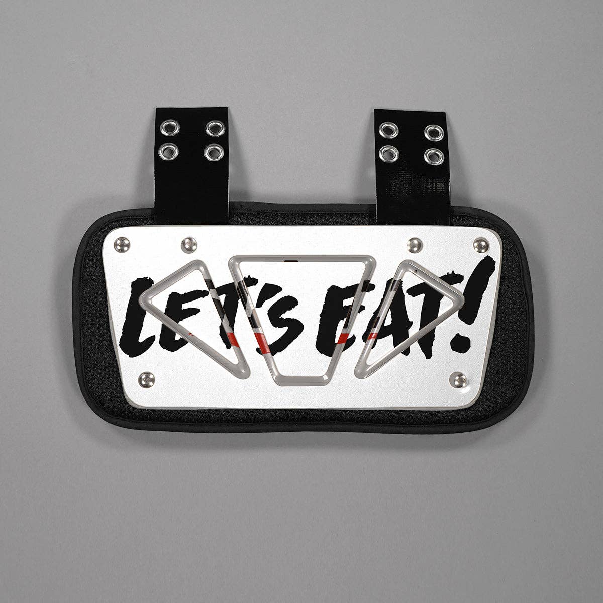 White Let's Eat Sticker for Back Plate for wholesale on Faire10