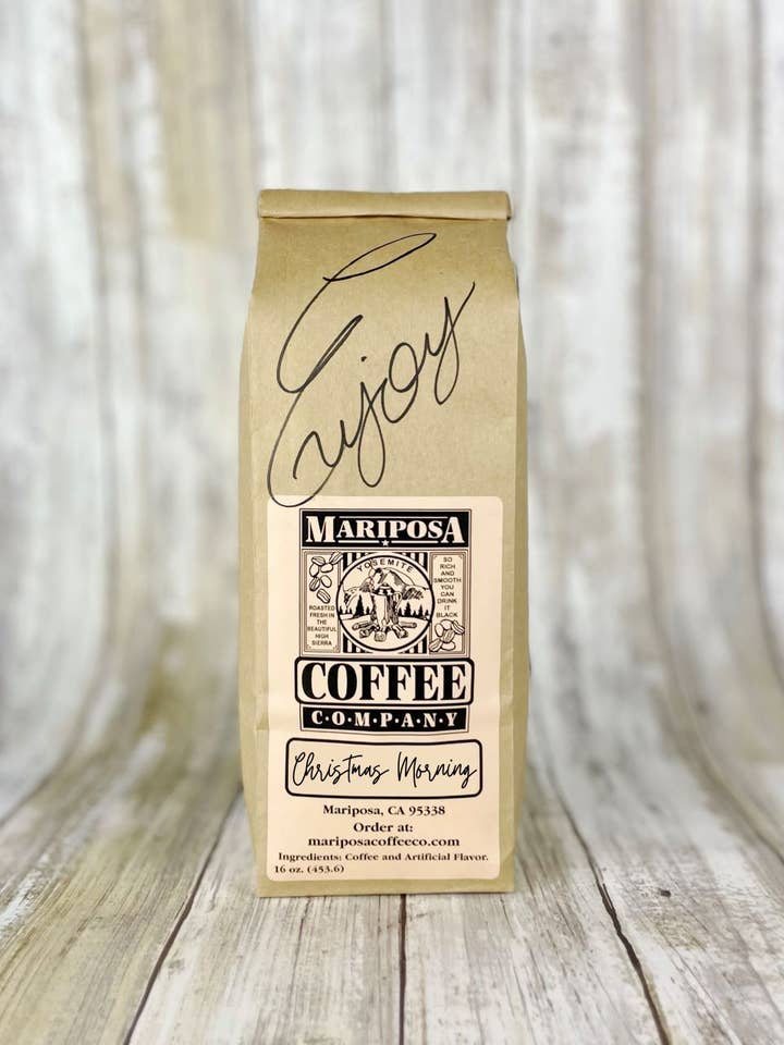 Decaf Christmas Morning for wholesale by Mariposa Coffee Roastery
