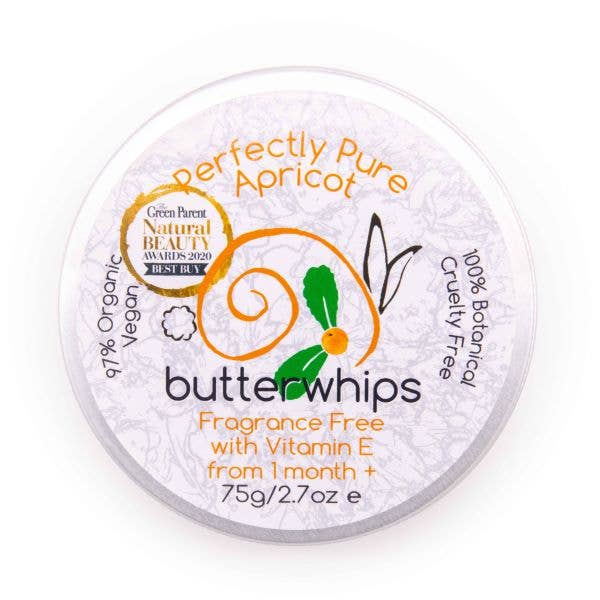 Perfectly Pure Apricot -Organic Whipped Shea Body Butter 75g for wholesale by Butterwhips Ltd