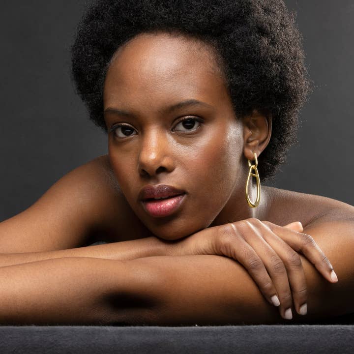 Luxenter - Wholesale Dangle Earrings - Pendientes acabados en oro amarillo de 18k - Salsah2