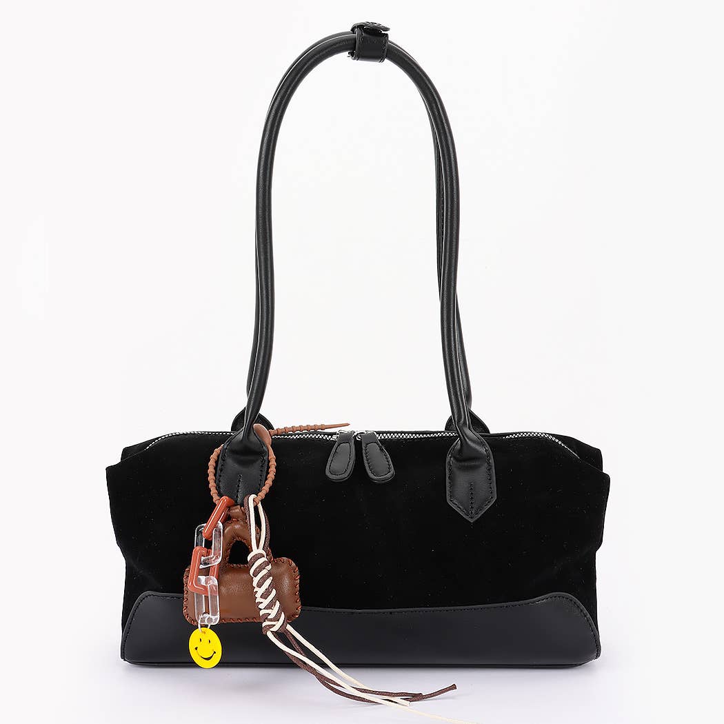 3AM BY H&D ACCESSORIES – Mala com alça superior – Mulher por atacado – Mala Boston de Camurça e Pele Vegan0