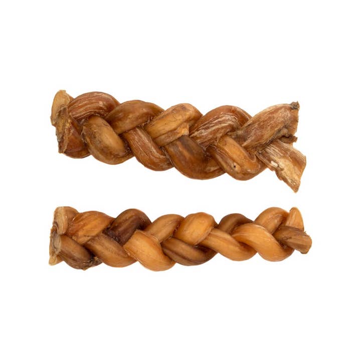 Preen Pets - Wholesale Pet Treats - Dog - 6" Braided Bully Sticks