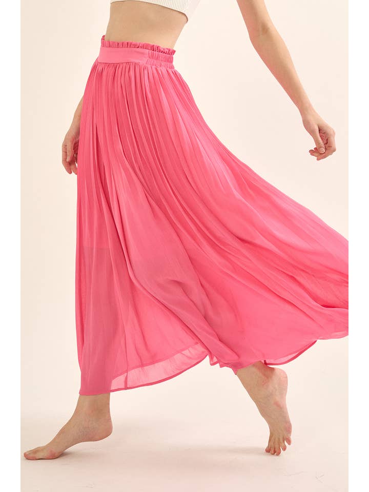 Promesa USA – wholesale Skirt – Women’s – Solid Pleated Chiffon Maxi Skirt15