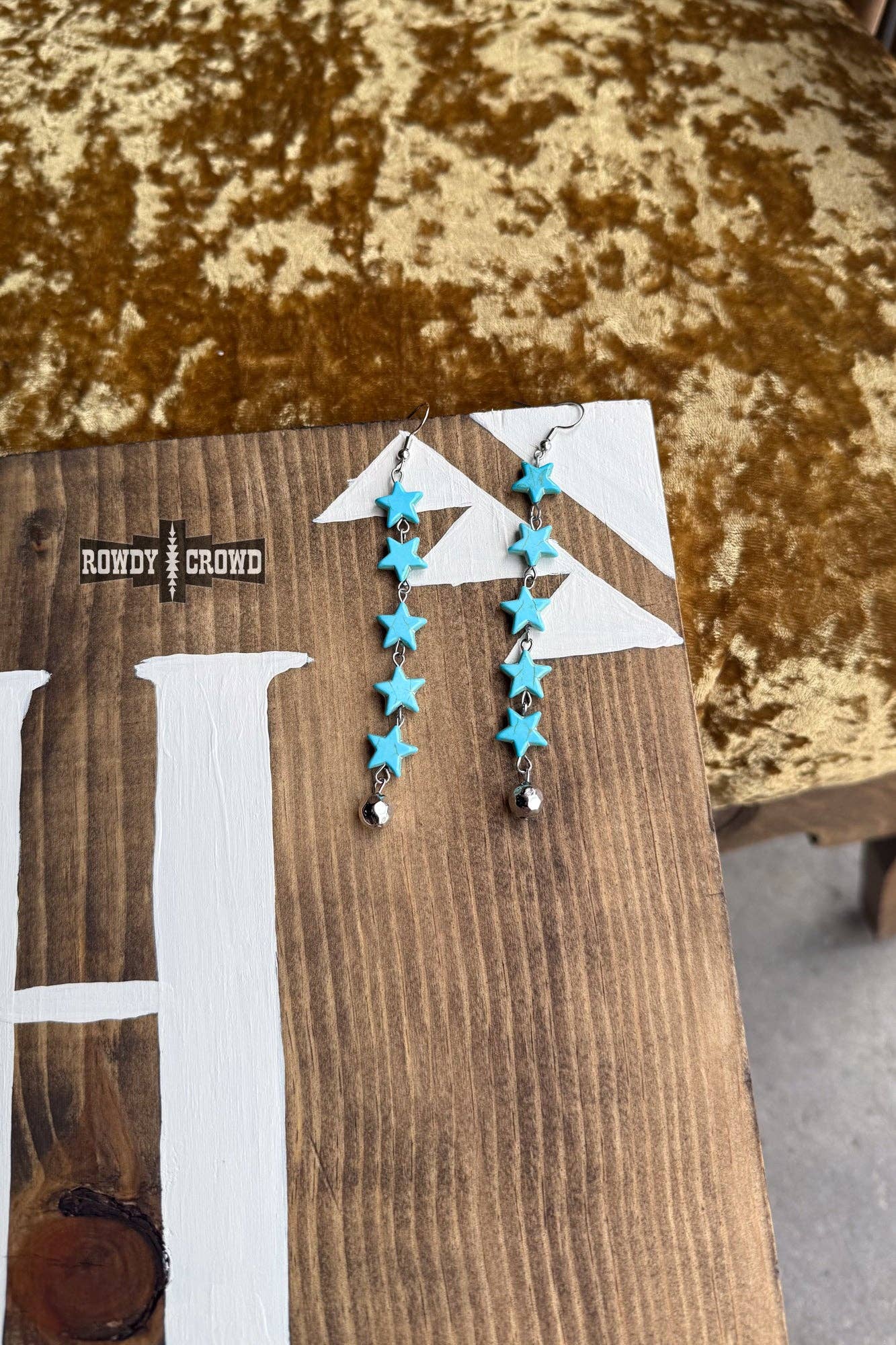 Rowdy Crowd Clothing - Vente Boucles d'oreilles pendantes - Boucles d'oreilles Stardust1