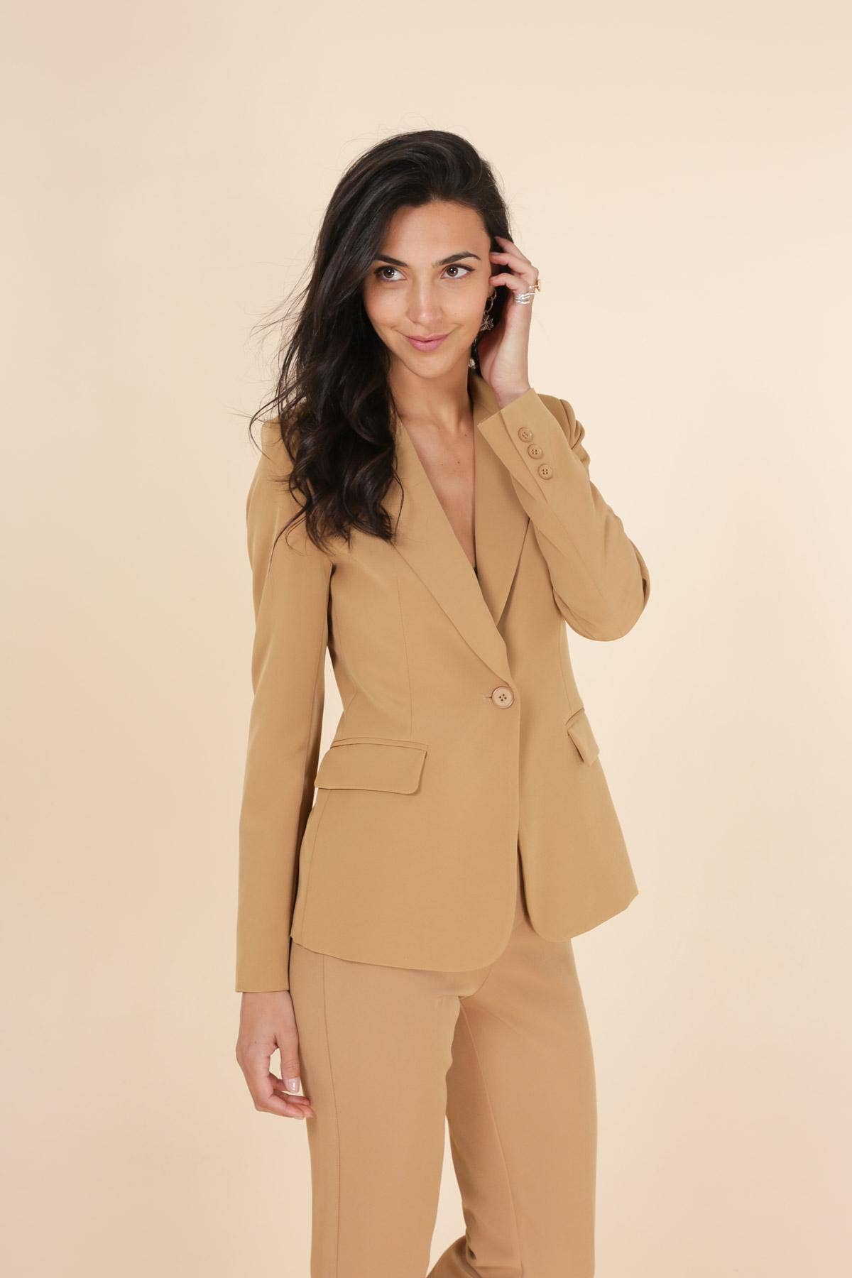 Attentif Paris - Wholesale Suit Jacket - Women's - [Timeless] Fitted single-button plain jacket30