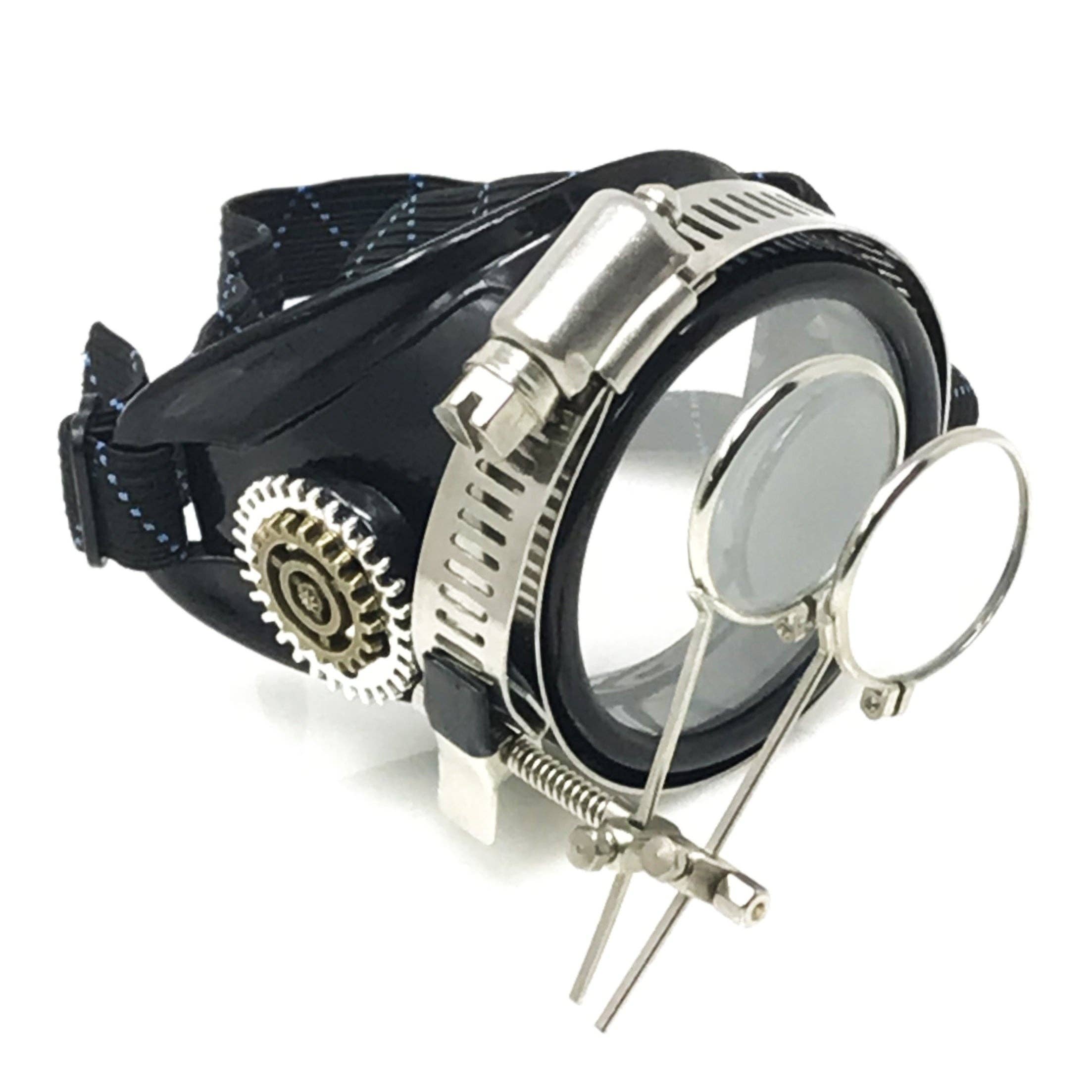 UMBRELLALABORATORY - Wholesale Sunglasses - Unisex - Airship captain pirate eyepatch monocle Rave goggle with magnifying eye loupes9