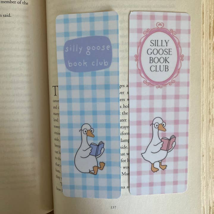 Marque-page du club de lecture Silly Goose pour la vente par The Crafty Maritimer