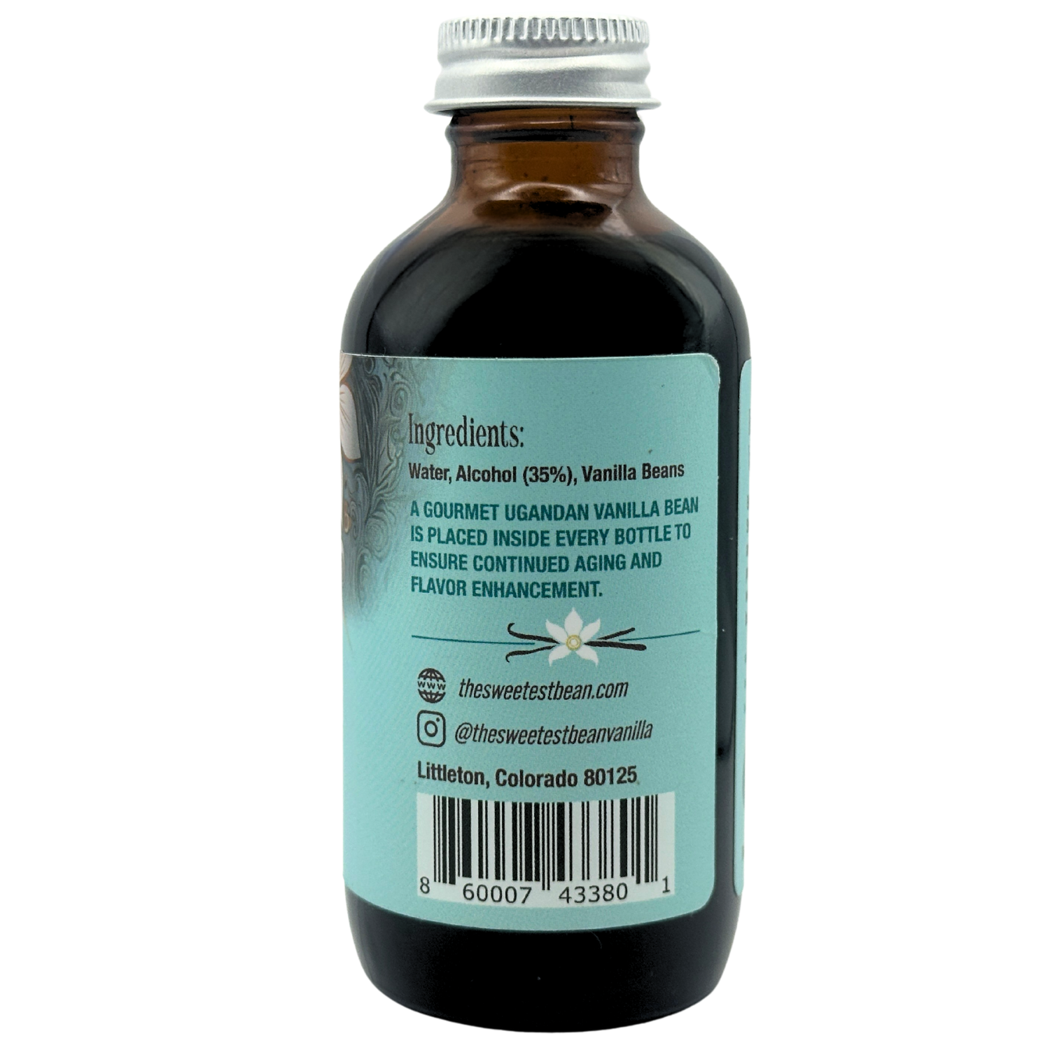 The Sweetest Bean - Wholesale Vanilla/Fruit Extract -  4 FL. OZ. SINGLE-ORIGIN GOURMET PURE VANILLA EXTRACT2