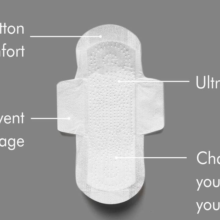 LUXStore – wholesale Menstrual pad/liner – Organic Cotton Sanitary Pads (Night)5