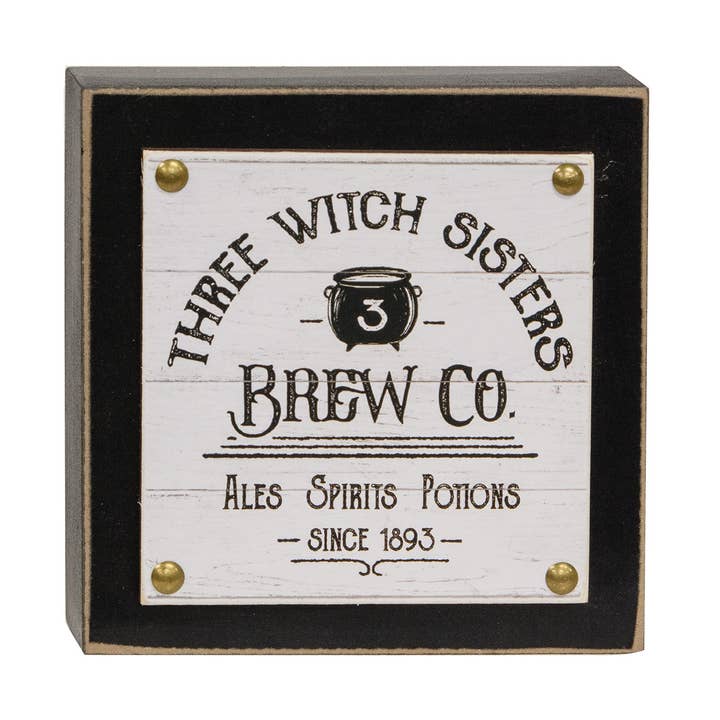 Col House Designs - Wholesale Sign - Three Witch Sisters Layered Box Sign0