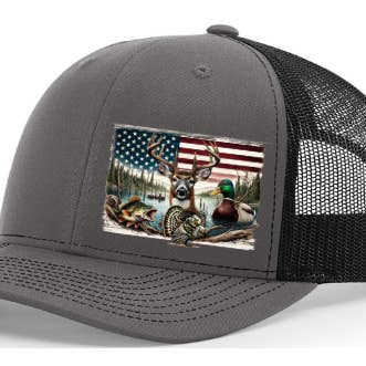 American Flag Wildlife Hat for wholesale by Sugar City Maker
