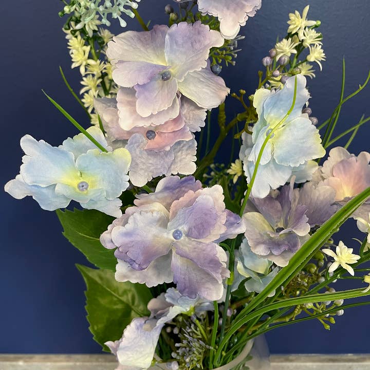 TF Publishing - Paper Goods – wholesale Konstgjorda blommor – Lavendel bukett i glasvas - 20"1