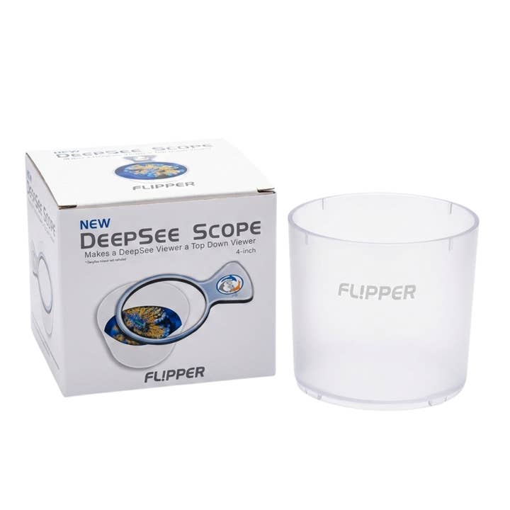 Flipper DeepSee Scope – 4-Inch Top-Down Viewer Attachment for DeepSee Viewer | Perfect for Coral Photography, Fish Observation, and Aquascaping | Crystal Clear Acrylic Design for wholesale by Flipper Aquarium Products