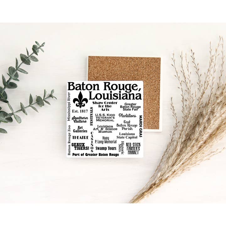 Distinctive Design Wholesale - Wholesale Sign - Baton Rouge, LA, Souvenir Home Decor Gift Tile