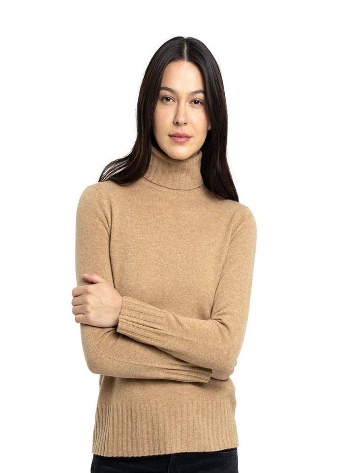 QUINN - Wholesale Knit Sweater - Women's - Lauren Cashmere Turtleneck29