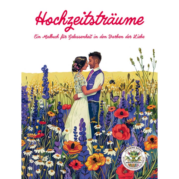 Sonhos de Casamento - Um Livro de Colorir nas Cores do Amor por atacado de Papierfresserchens MTM-Verlag