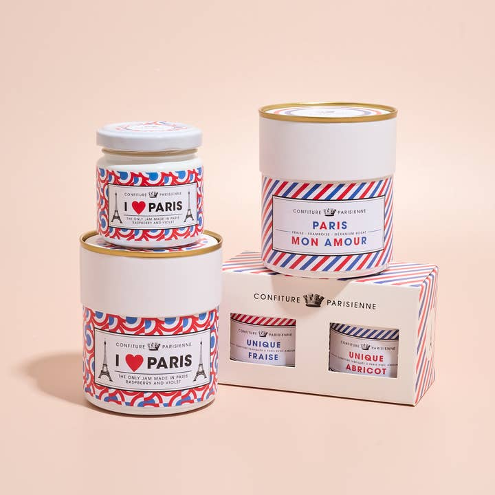 Confiture Parisienne - Wholesale Jam/Jelly - Raspberry Violet jam - I Love Paris ! 🇫🇷 100g1