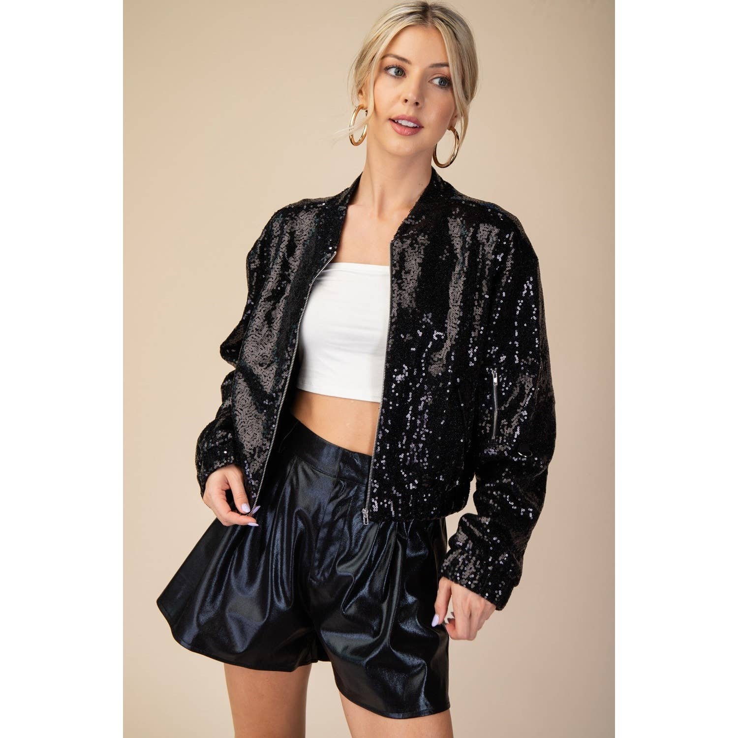 STYLE USA – wholesale Jacka - Dam – Paljettjacka0