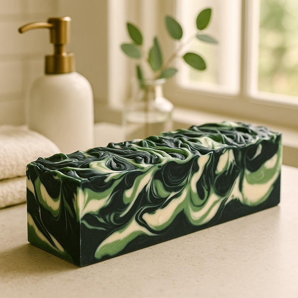 DeShawn Marie Soap Boutique - Wholesale Bar Soap - Charcoal Mint 3.5 LB Soap Loaf2