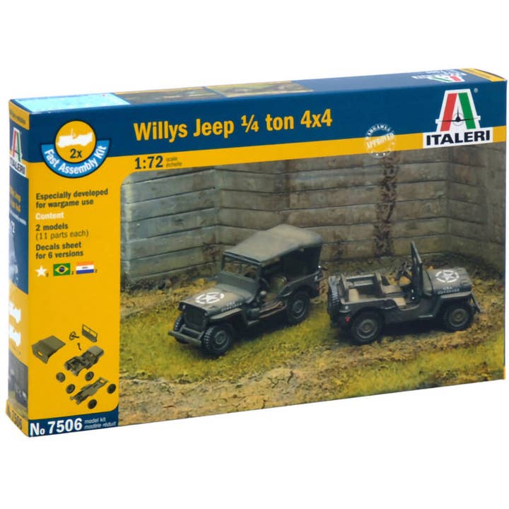 Willys Jeep ¼ tonne 4x4 1/72 Kit (7506) pour la vente par Historic Sales