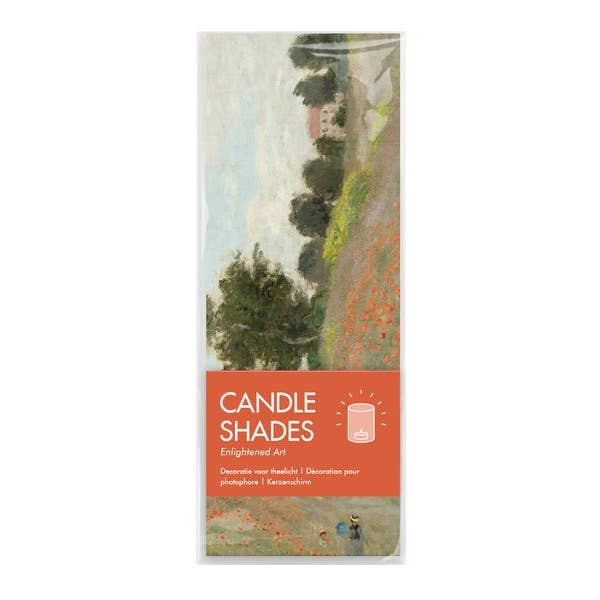 MUSEUM WEBSHOP - Wholesale Candle Holder - Candle Shades, Set Of 3, Field With Poppies, Monet2