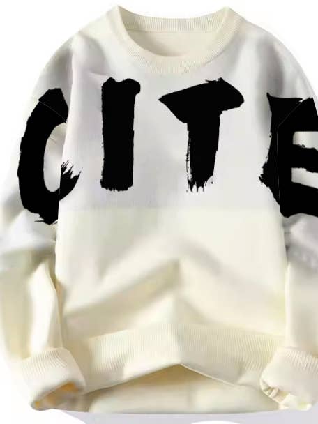 CITÉ Brushstroke Crewneck for wholesale by CITÉ