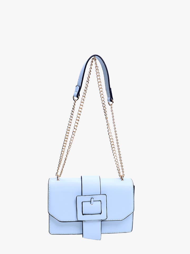 PP2030 Phoebe Buckle Crossbody Bag w/ Chain for wholesale by JNC RT (Jen & Co. Outlet)