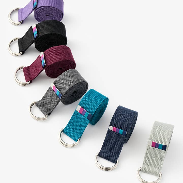 Yogamatters – Engroshandel Yogabælte – Yogamatters Økologisk bomuld D-ring Yoga bælte10