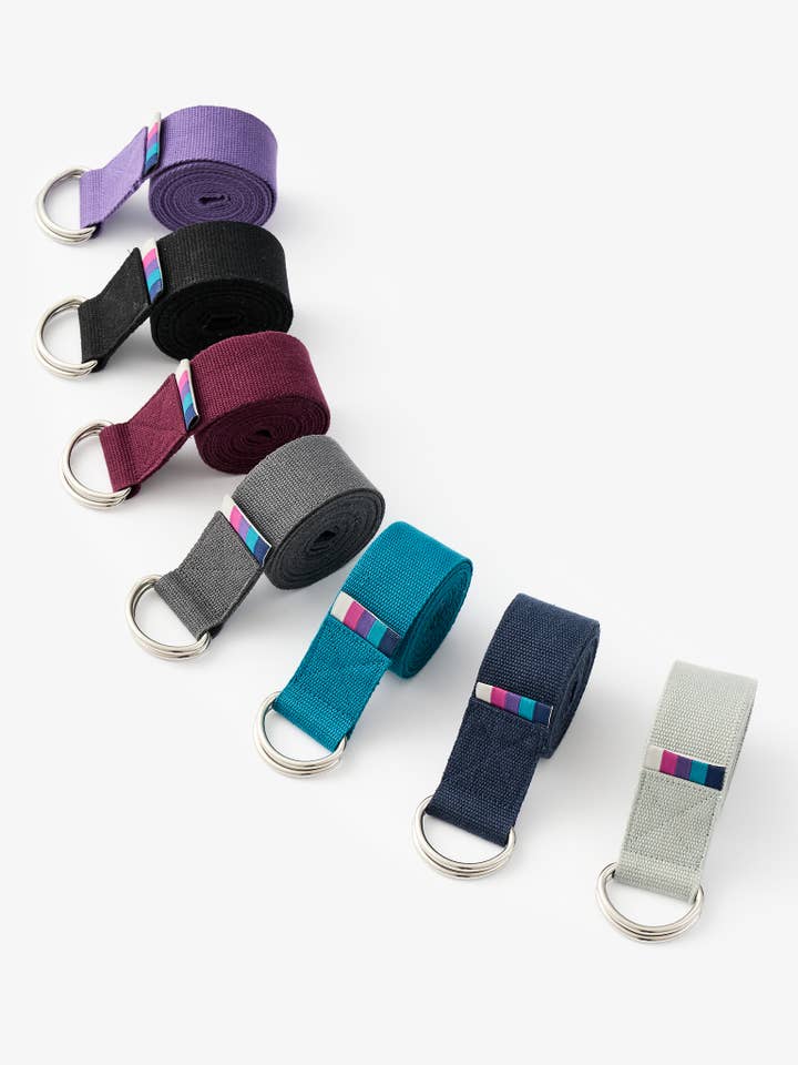 Yogamatters Organic Cotton D-ring Yoga Belt for wholesale by Yogamatters