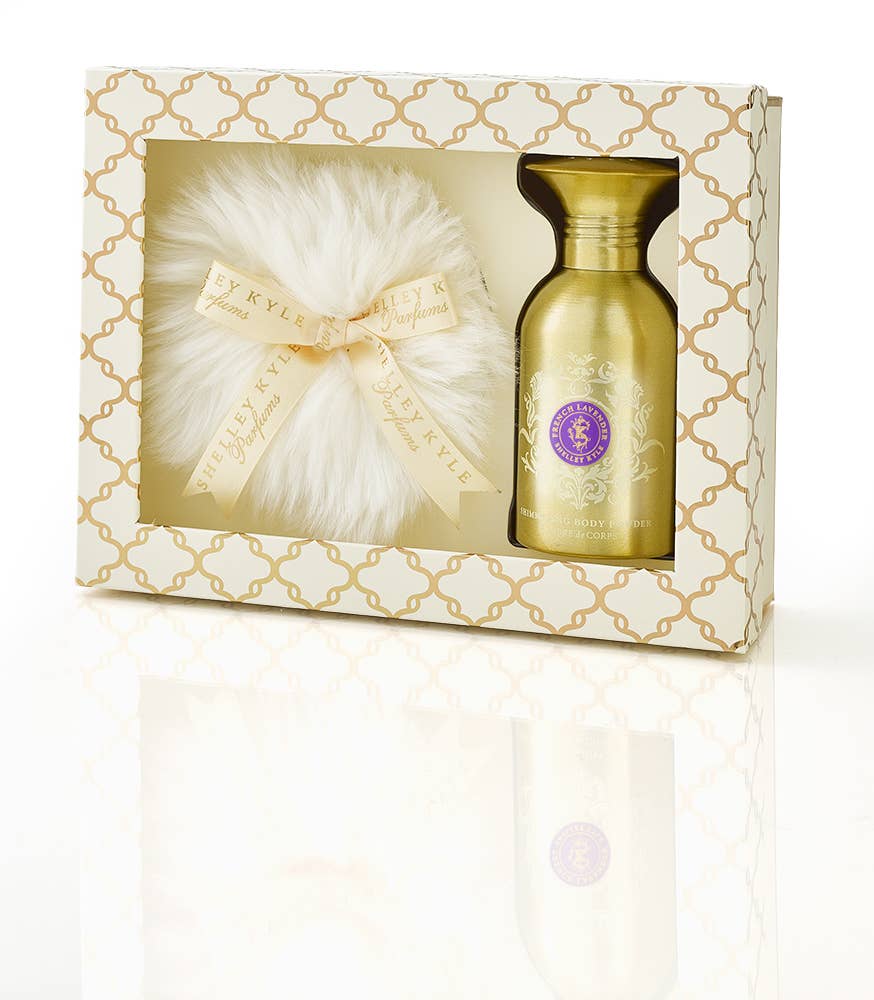 Shelley Kyle - Vendita all'ingrosso Set bagno e corpo - Set di confezione regalo in polvere di lavanda francese