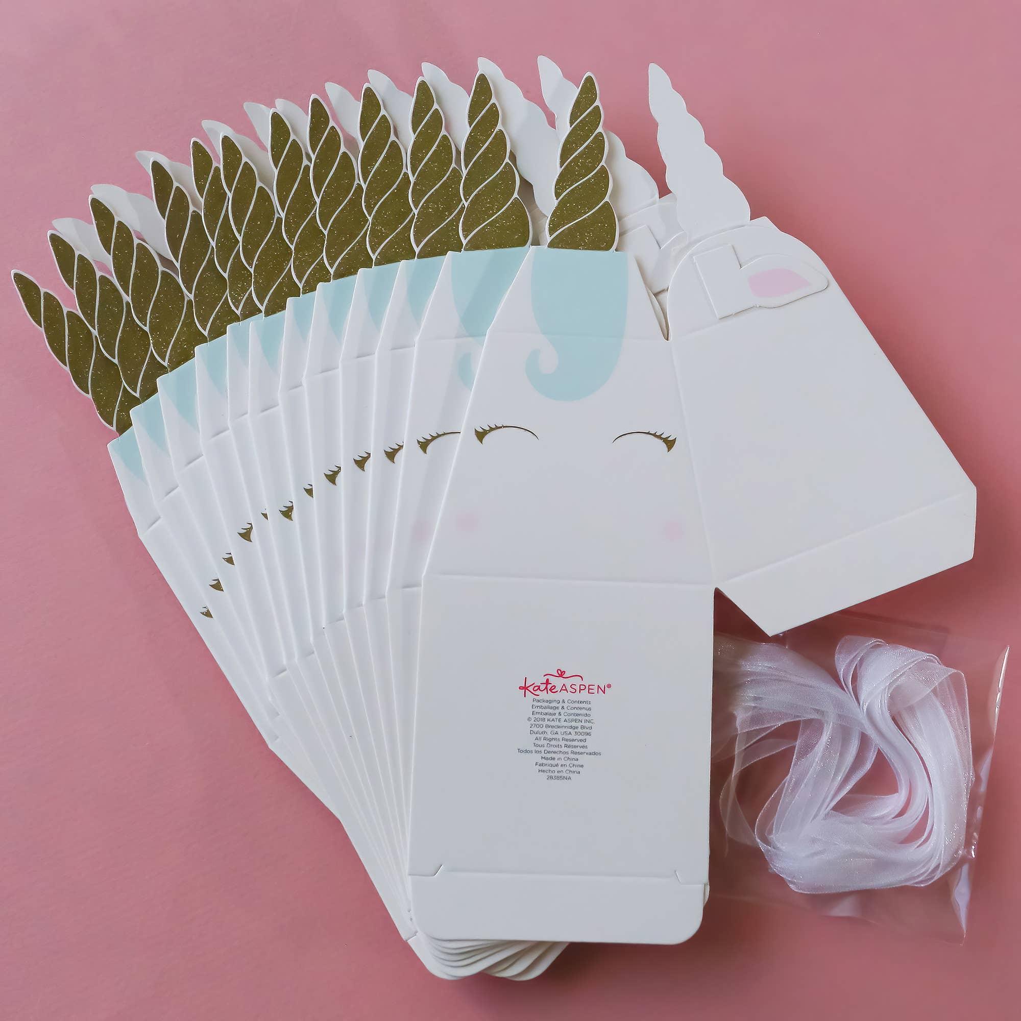Kate Aspen - Wholesale Party Favor Bag/Box - Unicorn Favor Box (Set of 12)9