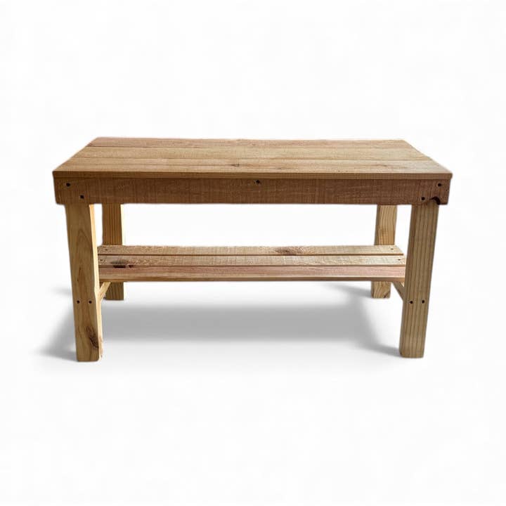 Intrinsic Haven - Vendita all'ingrosso Panche - Panca rustica Farmhouse con una mensola per ingresso12