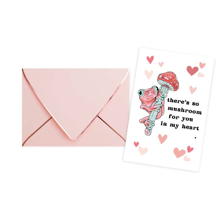 Carta d'amore: C'è così tanto fungo per te nel mio cuore - Rana per la vendita all'ingrosso da parte di The Vault