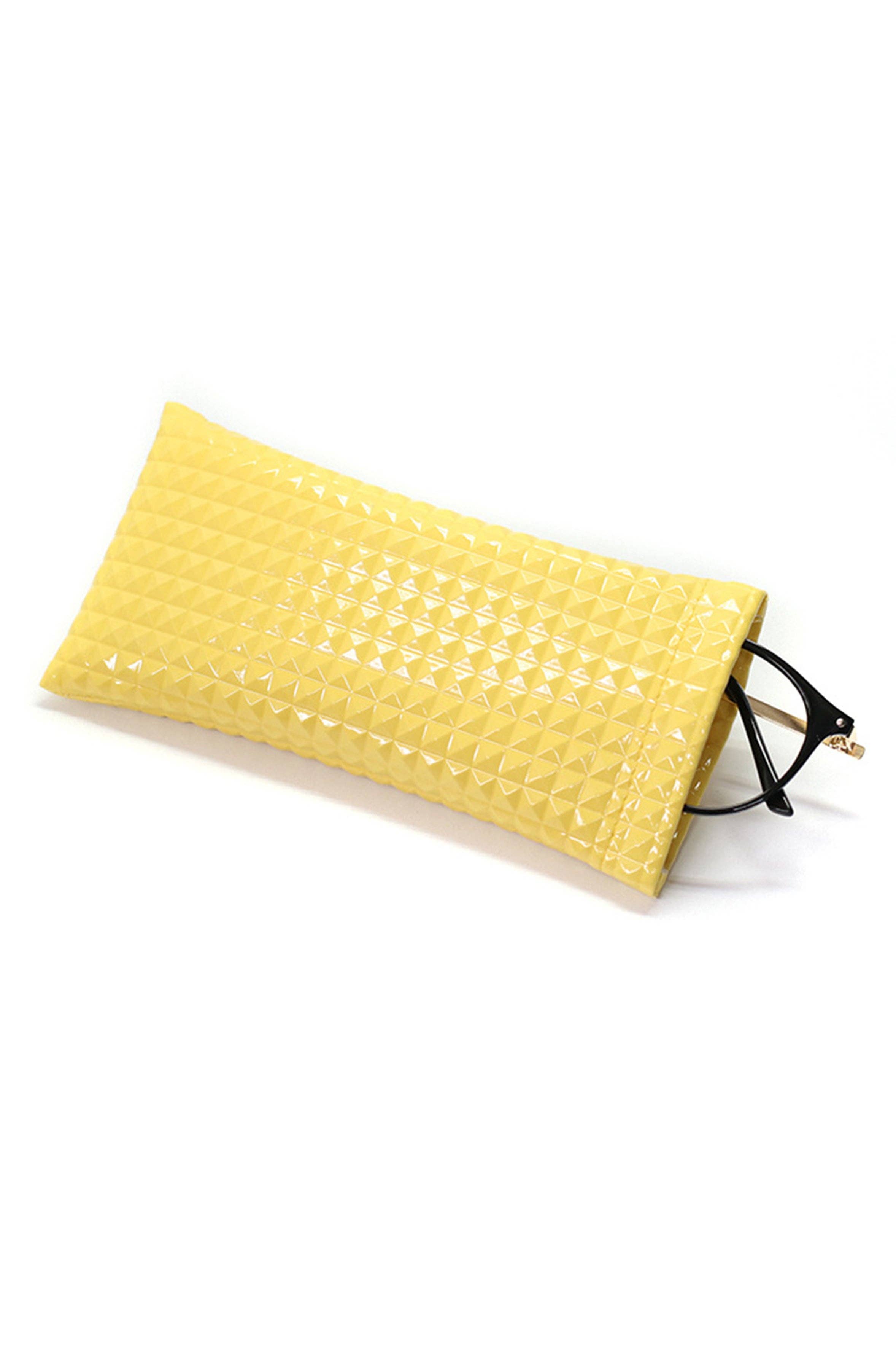 Ole - Wholesale Eyewear Cases & Holders - Women's - Diamond Grid Pattern Glasses Pu Protecting Bag 4