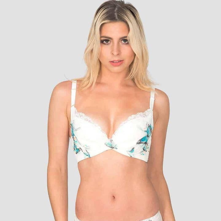 Morpho - Bendable Wire Cotton & Silk Bra for wholesale by JulieMay Lingerie