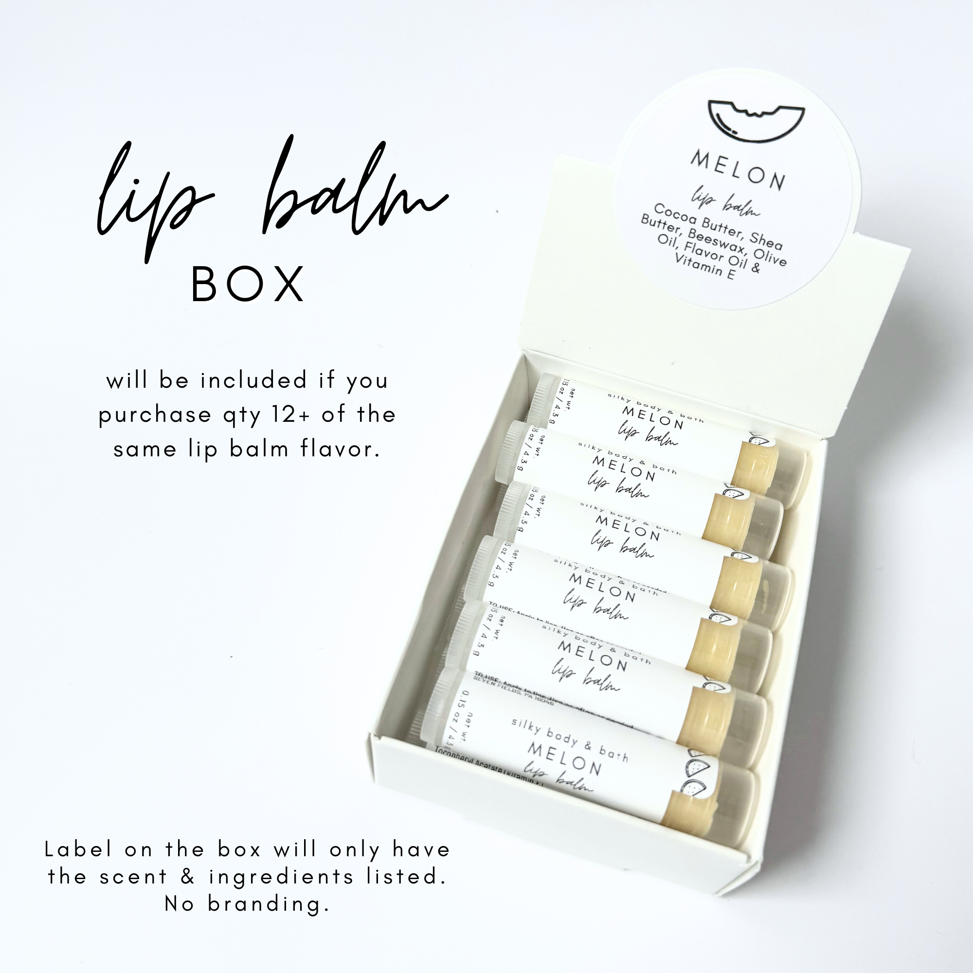 Silky Body & Bath - Wholesale Lip Balm - Vanilla Latte Lip Balm2