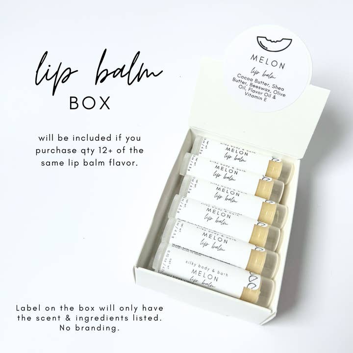 Silky Body & Bath - Wholesale Lip Balm - Melon Lip Balm2