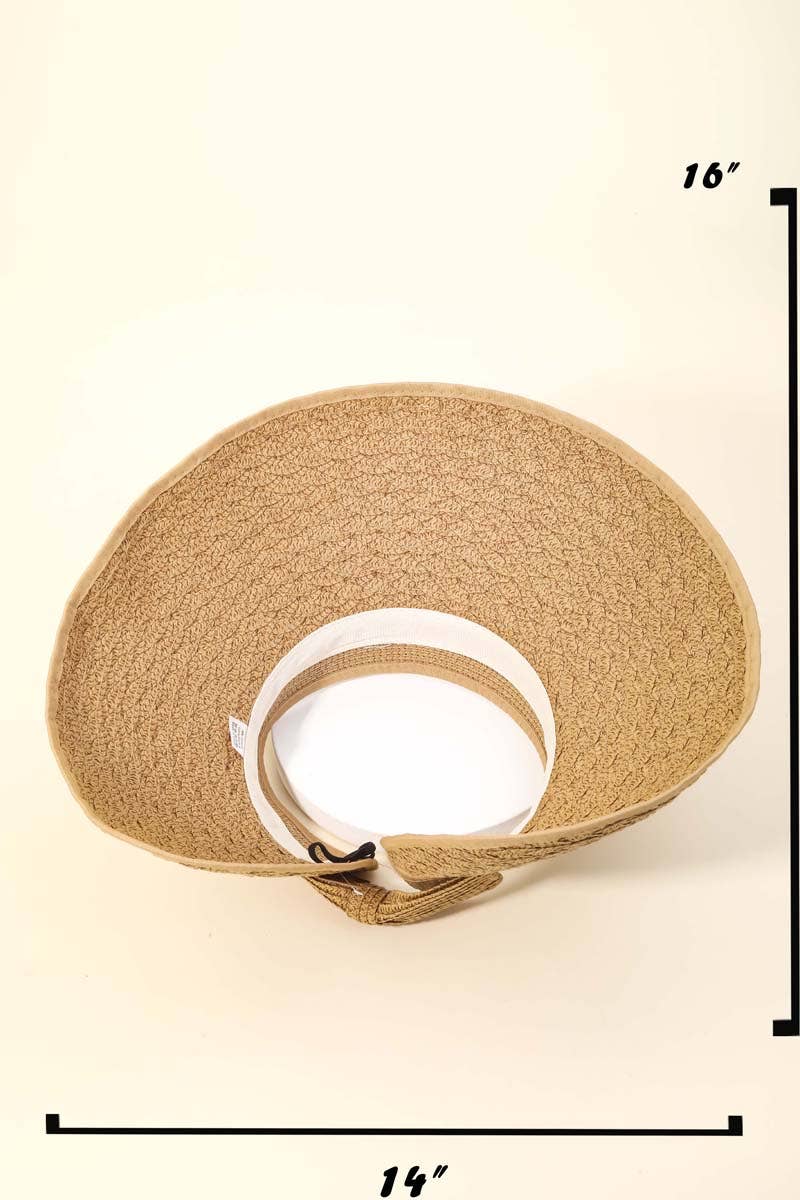 Anarchy Street - Wholesale Visor - Women's - Summer Straw Visor Sun Hat1