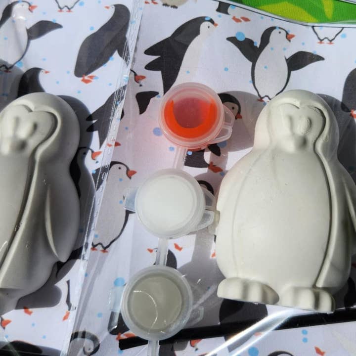 Snazzy Crayons - Wholesale Party gift - Penguin Plaster Paint Kit - Party Favor1