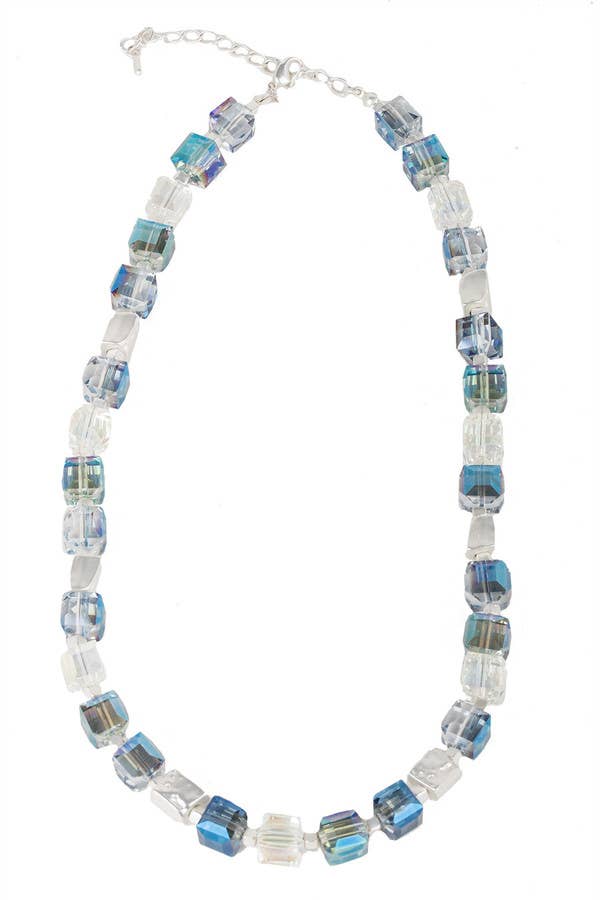 SAACHI - Wholesale Beaded/Pearl Necklace - Faceted Glass Bead and Stone Necklace12