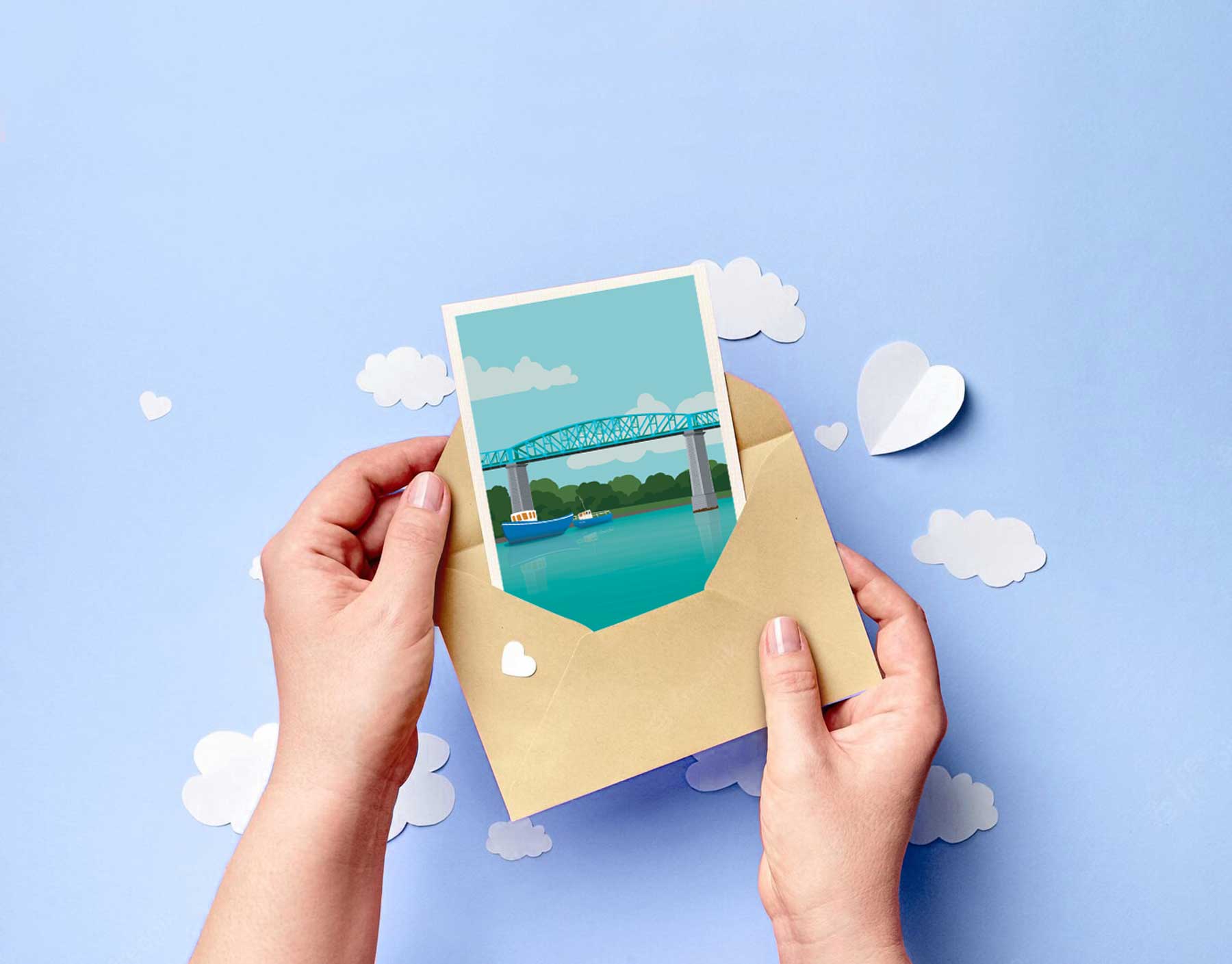 Hapenny Design - Wholesale Everyday Greeting Card - Irish Towns + Villages Collection 6 Pack -  Greeting Cards3