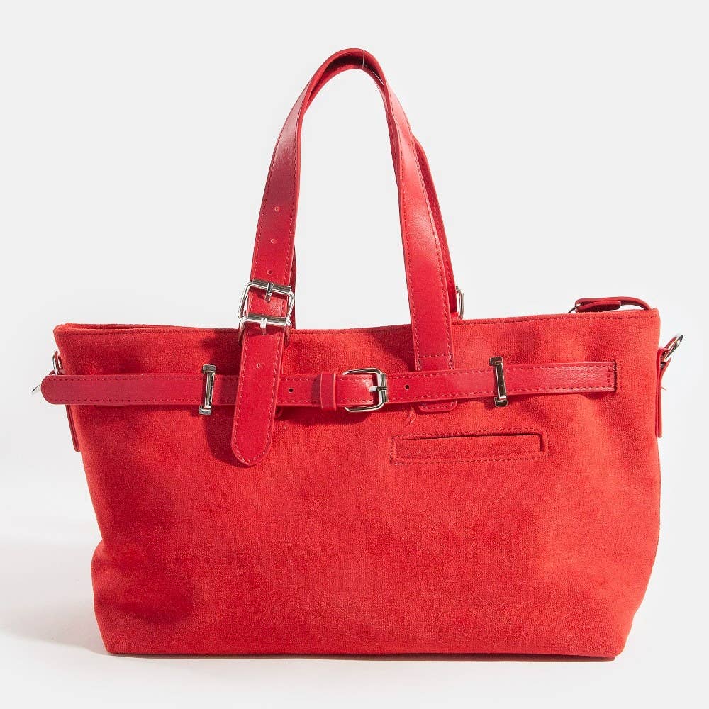 Collections by Fame Accessories - Vente Sac à bandoulière – femme - Sac cabas avec détails de sangle à boucle en cuir8