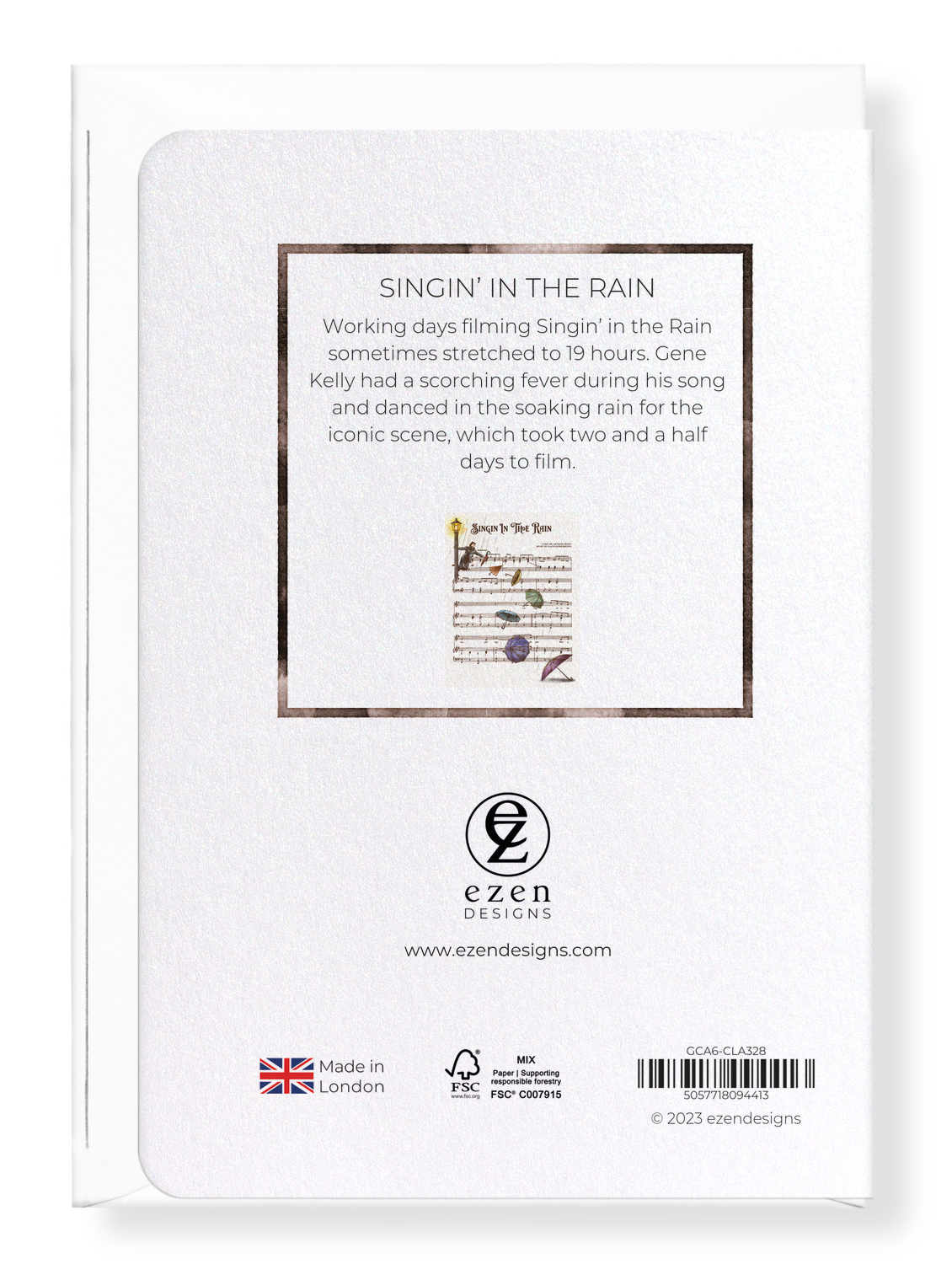 Ezen Trade – wholesale Everyday greeting card – SINGIN’ IN THE RAIN: Victorian Greeting Card1