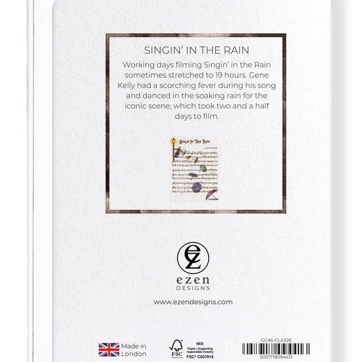 Ezen Trade – wholesale Everyday greeting card – SINGIN’ IN THE RAIN: Victorian Greeting Card1