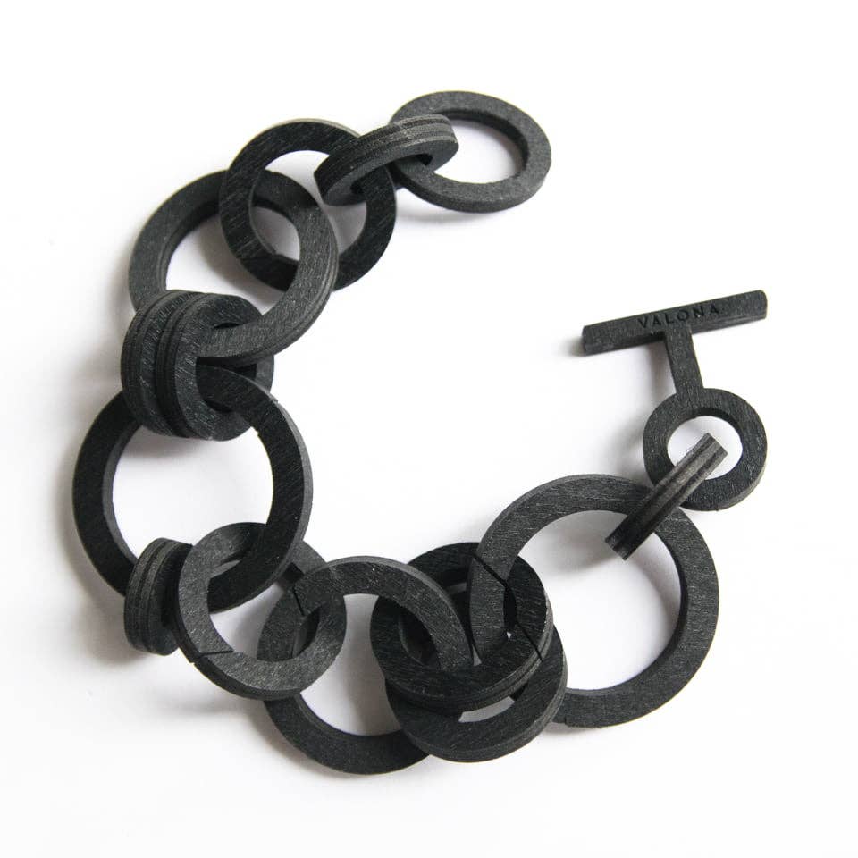 Valona – wholesale Link & chain bracelet – Halo bracelet – Nordic Eco Jewelry in Wood2