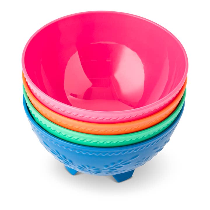 Core Home - Wholesale Condiment/Dip Bowl - 4pk Embossed Guacamole Bowls - KS/OJU/SHS/STA