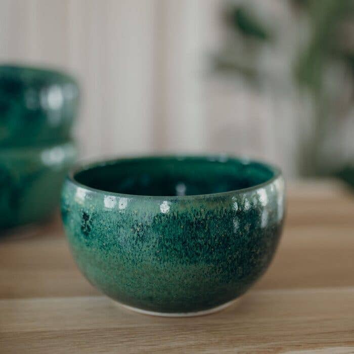 magisk grön müsliskål för wholesale av Töpferei am Wald