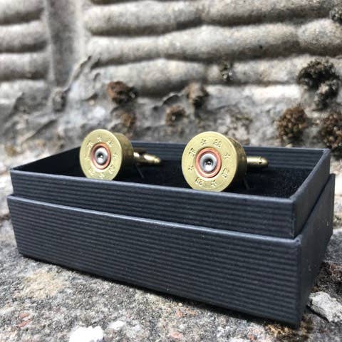 J Boult Designs - Wholesale Cufflinks - Upcycled shotgun cartridge cufflinks